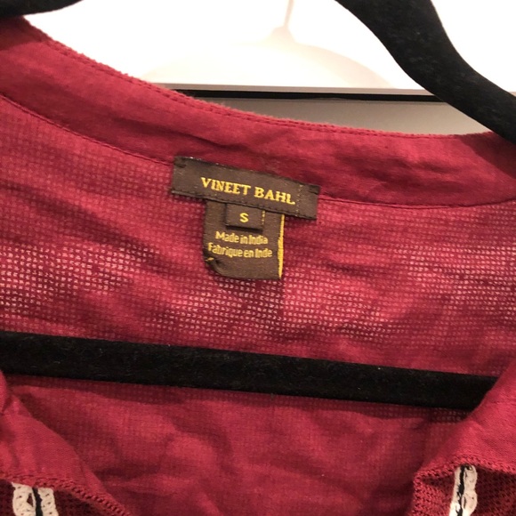 🦄SOLD🦄 Vineet Bahl | Nisha Peasant Top - Picture 5 of 14